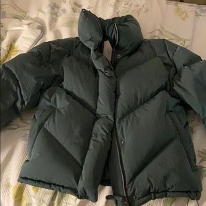 Aritzia cloud puff in green colour